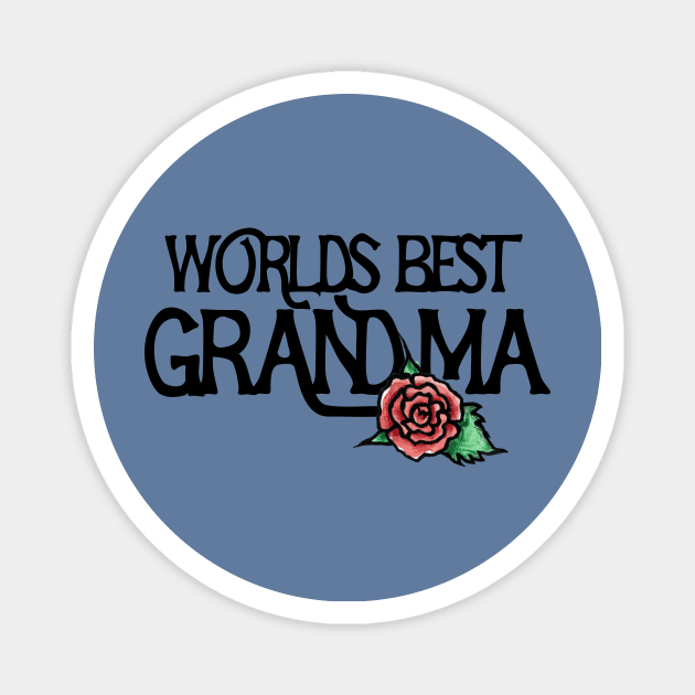 Worlds Best Grandma Magnet by bubbsnugg